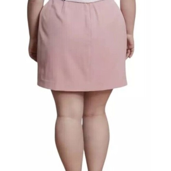 New 11 Honoré Women's (22) Pink Lined Mini Pencil Skirt MSRP $128 - Picture 4 of 11